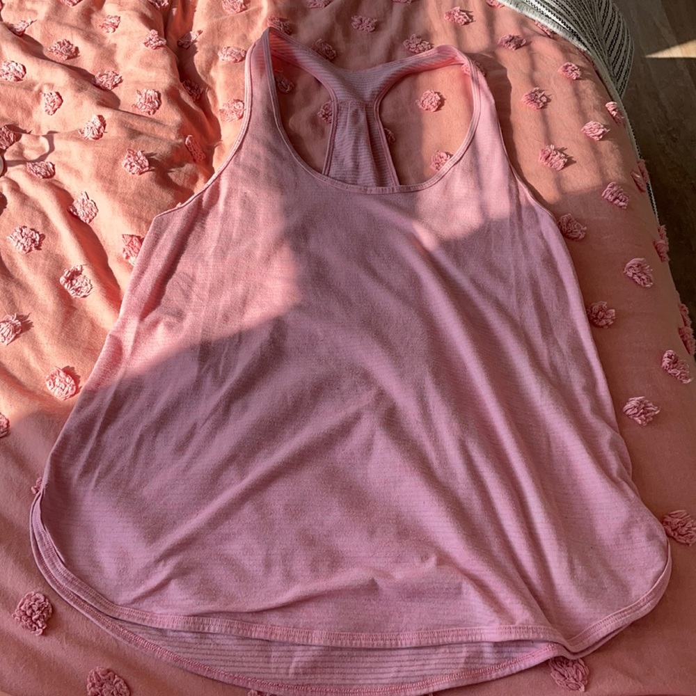 Pink lululemon tank